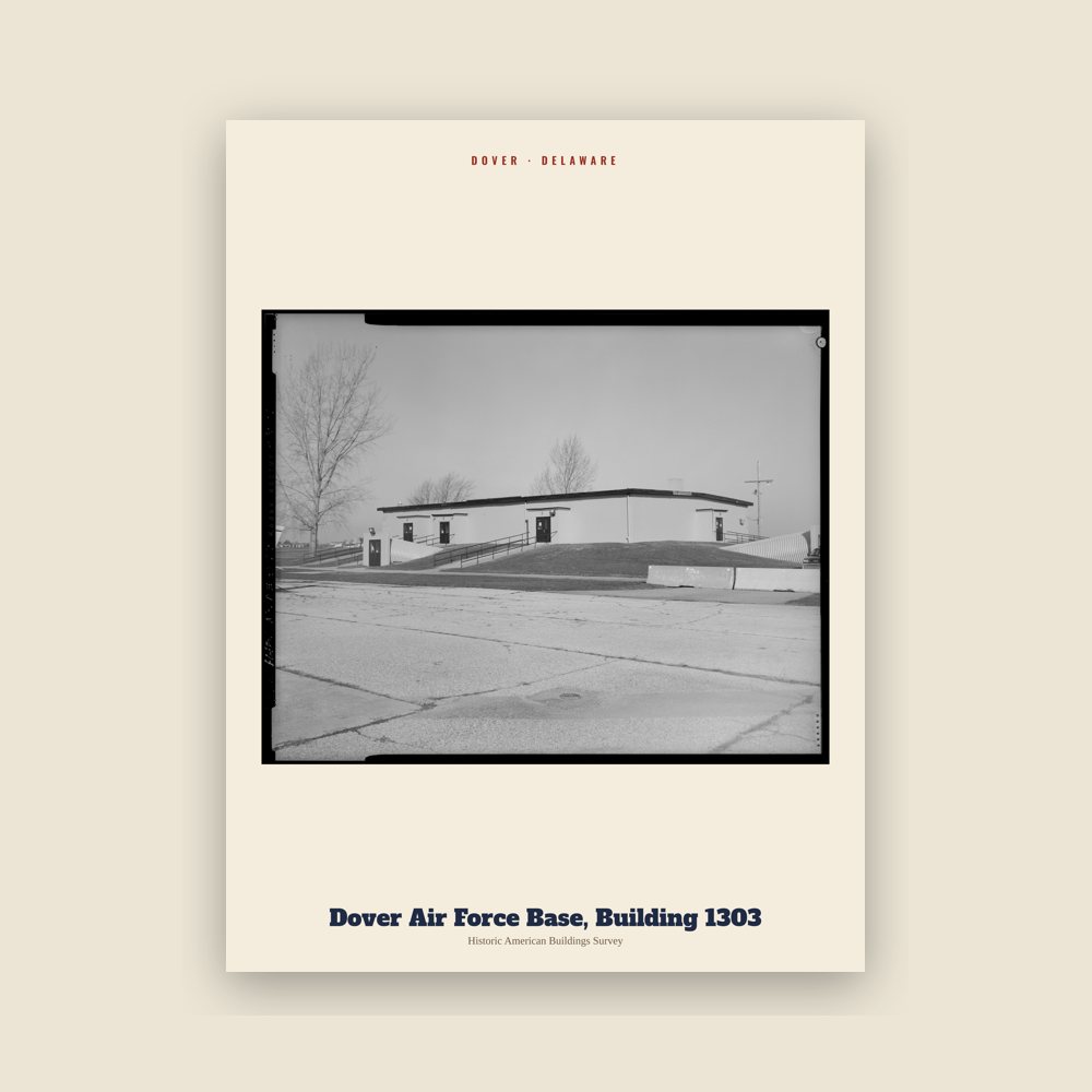 Dover Dover Air Force Base, Building 1303 Archive Print