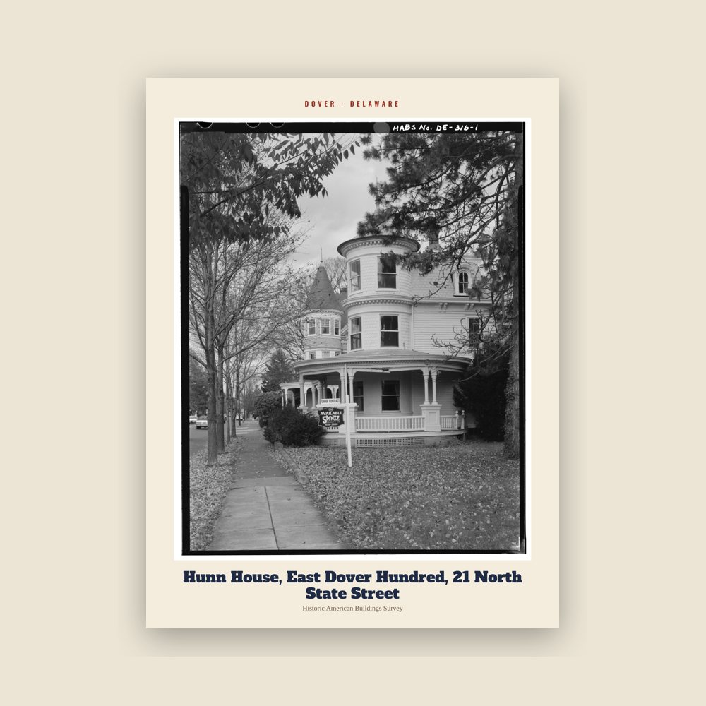 Dover Hunn House, East Dover Hundred, 21 North State Street Archive Print