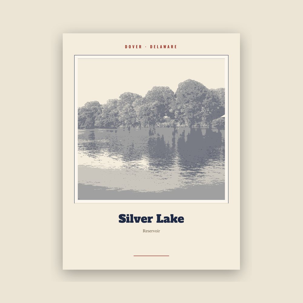 Dover Silver Lake Landmark Print