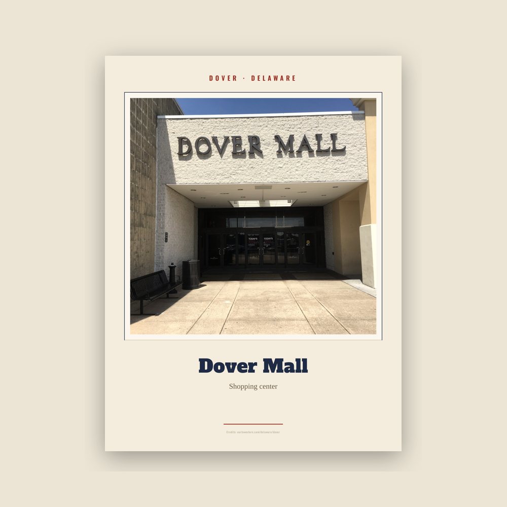 Dover Dover Mall Landmark Print