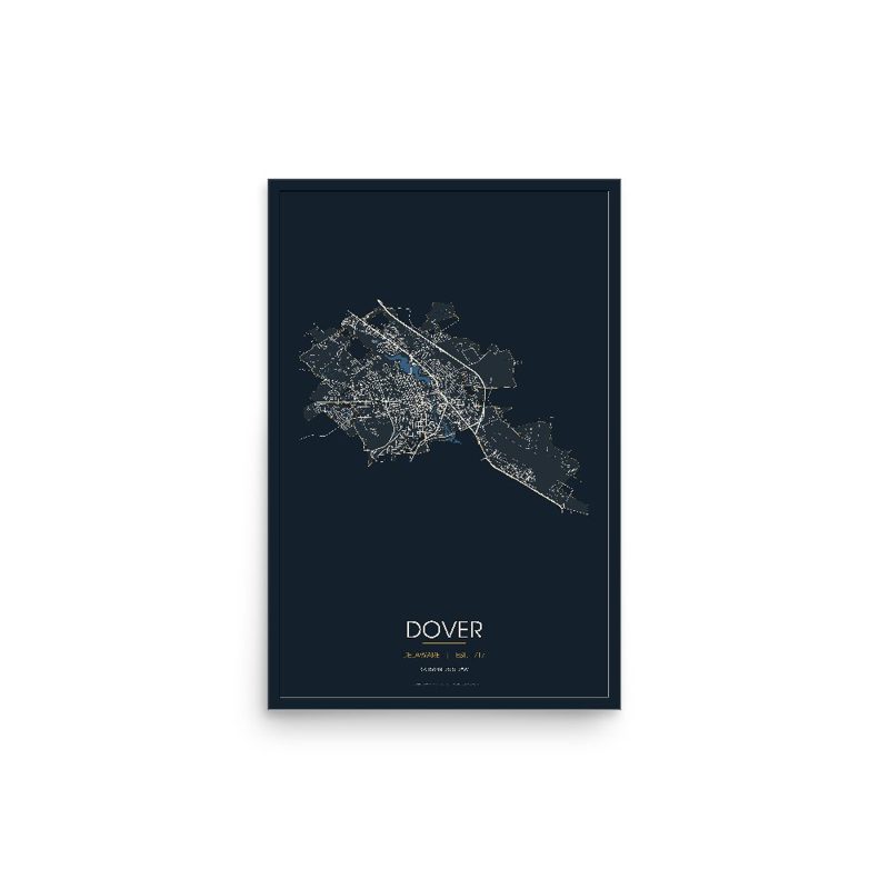 Dover Street Map Poster · Midnight