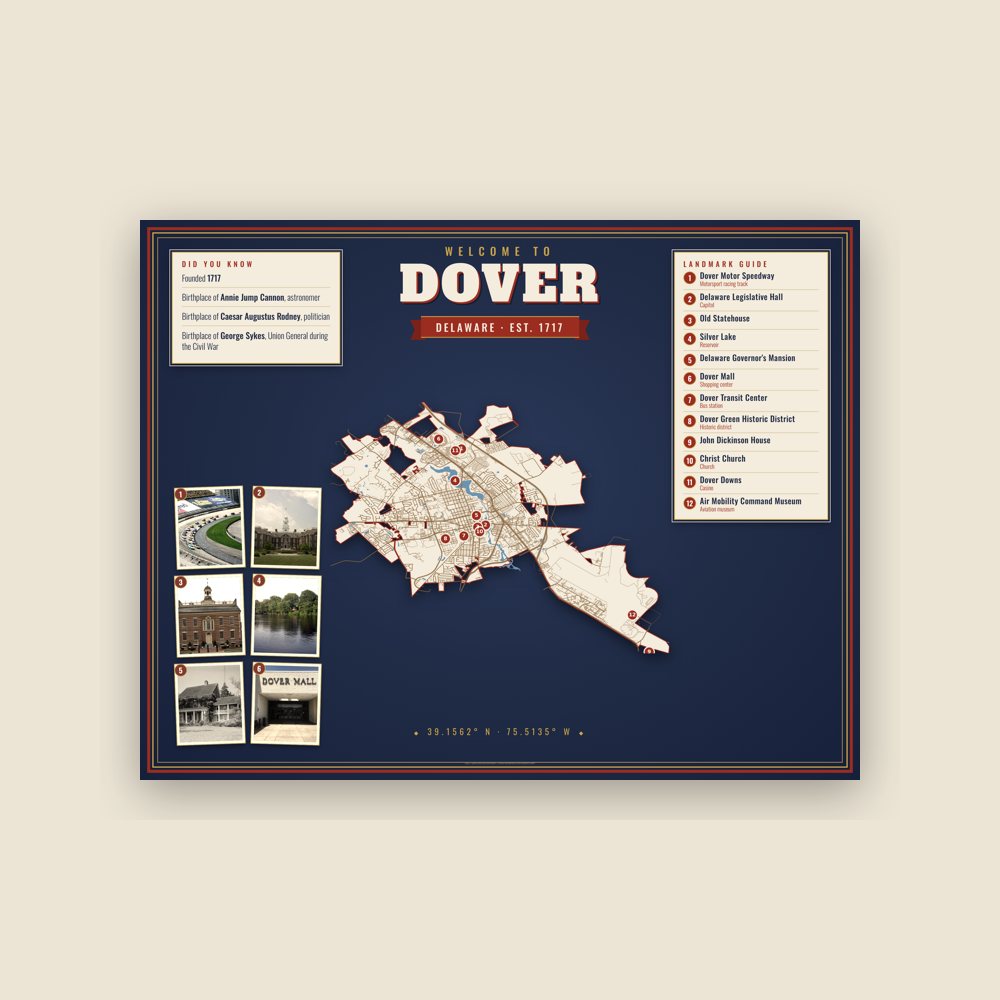 Dover Map Placemat