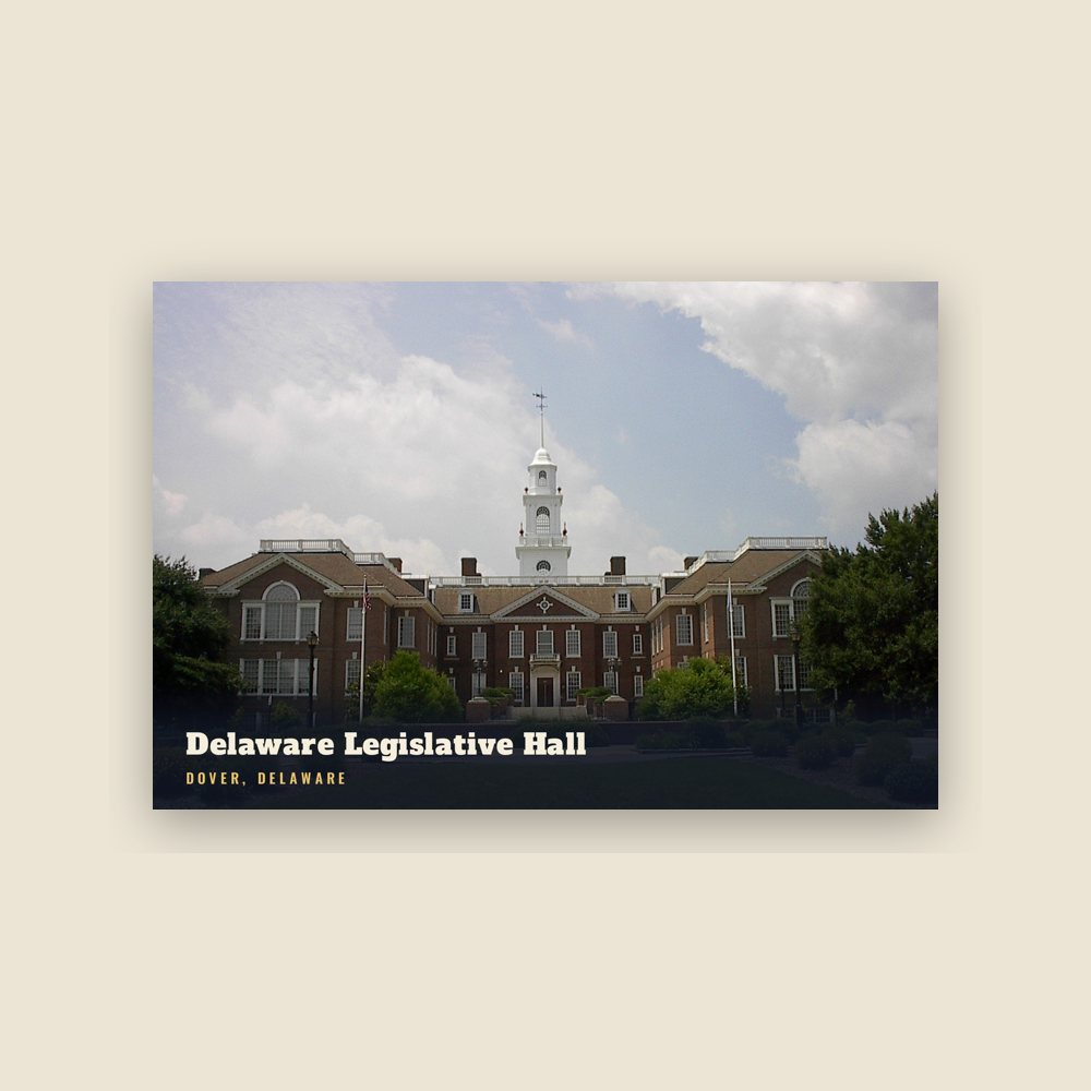 Dover Delaware Legislative Hall Postcard