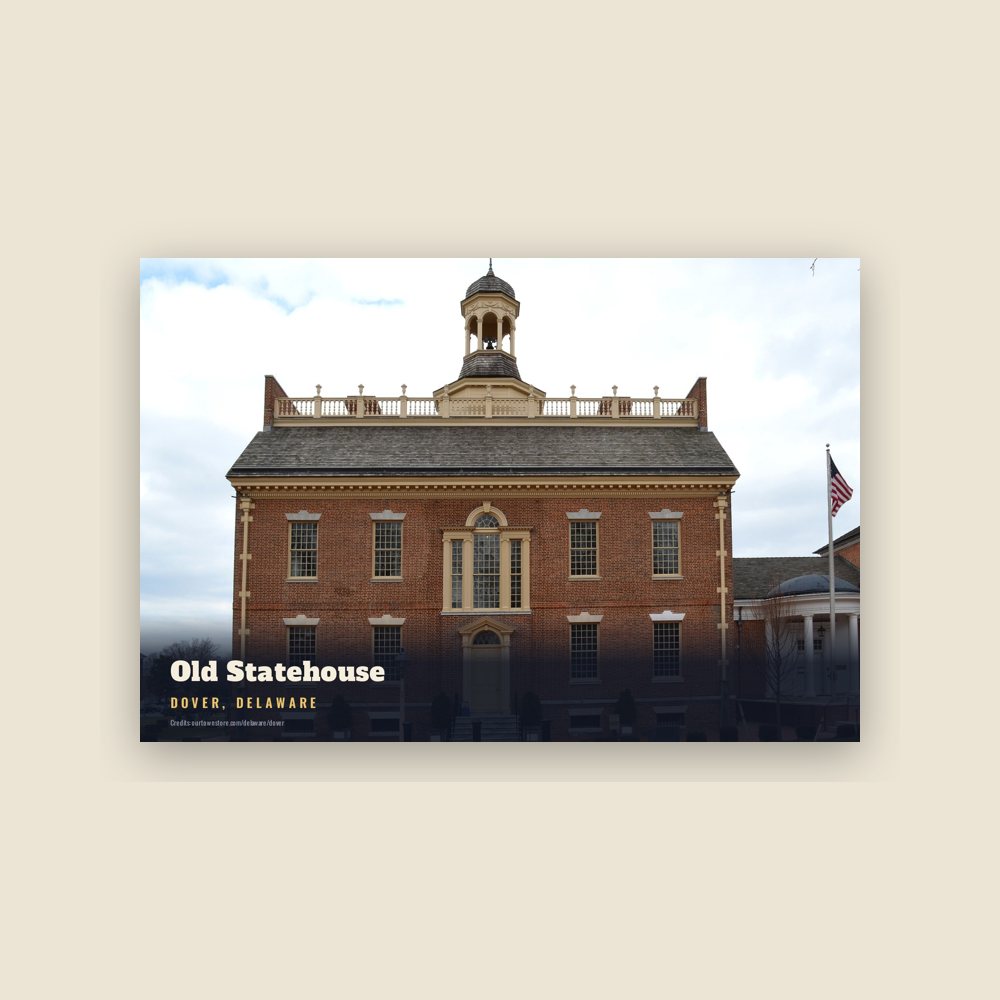 Dover Old Statehouse Postcard