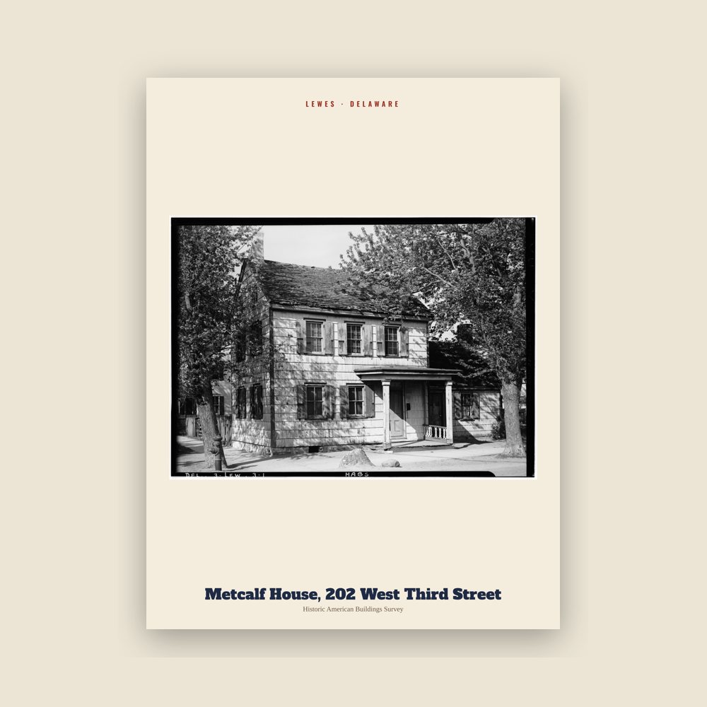 Lewes Metcalf House, 202 West Third Street Archive Print