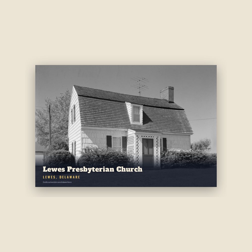 Lewes Lewes Presbyterian Church Postcard