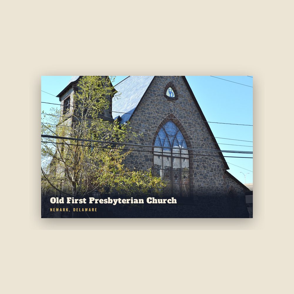 Newark Old First Presbyterian Church Postcard