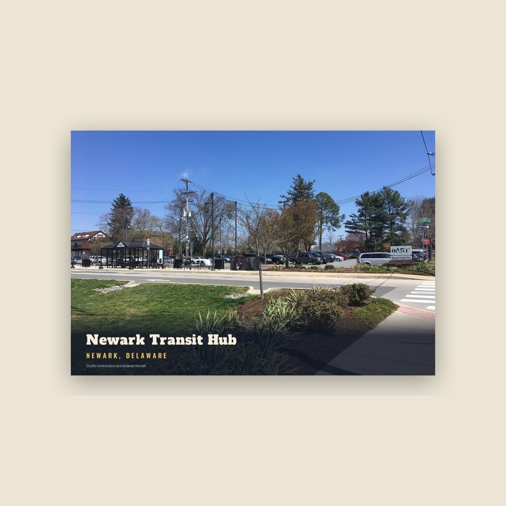 Newark Newark Transit Hub Postcard