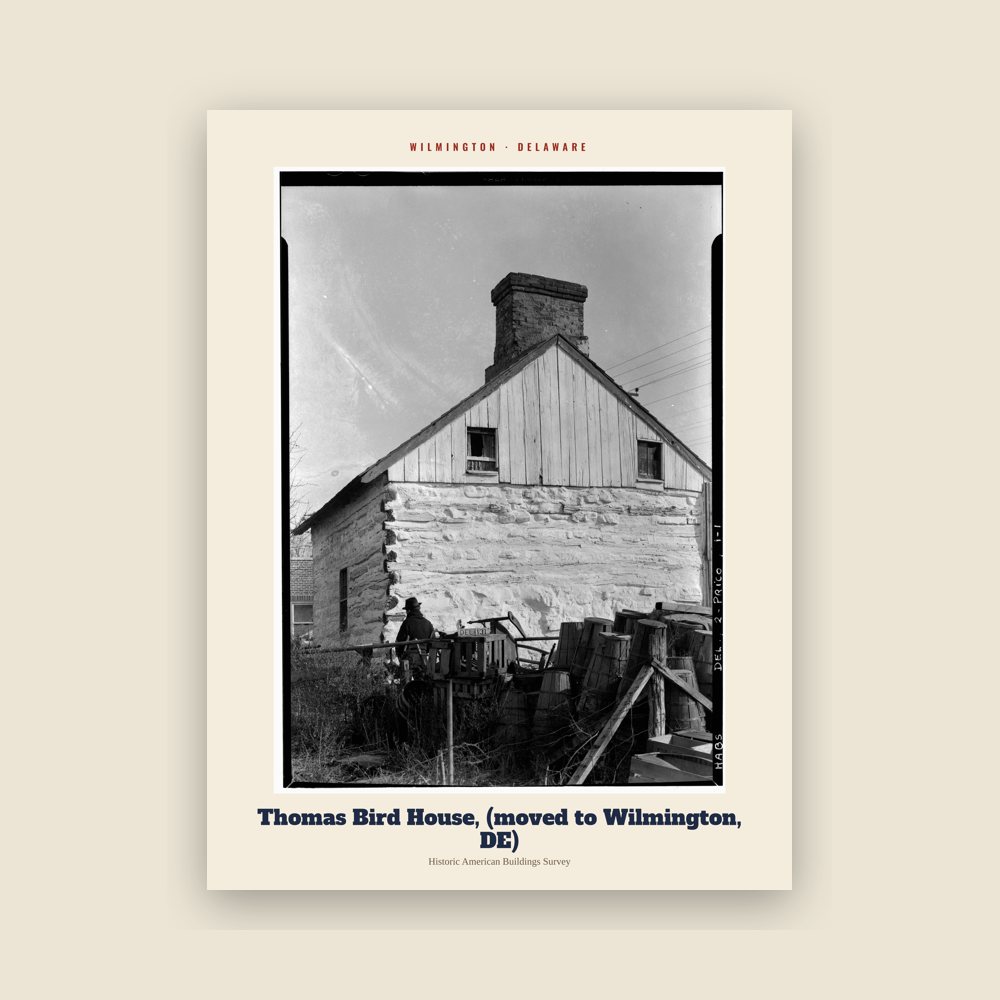 Wilmington Thomas Bird House, (moved to Wilmington, DE) Archive Print