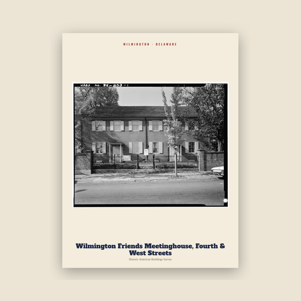 Wilmington Wilmington Friends Meetinghouse, Fourth & West Streets Archive Print