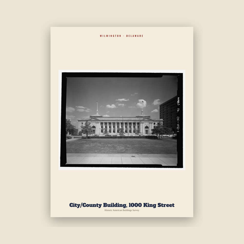 Wilmington City/County Building, l000 King Street Archive Print