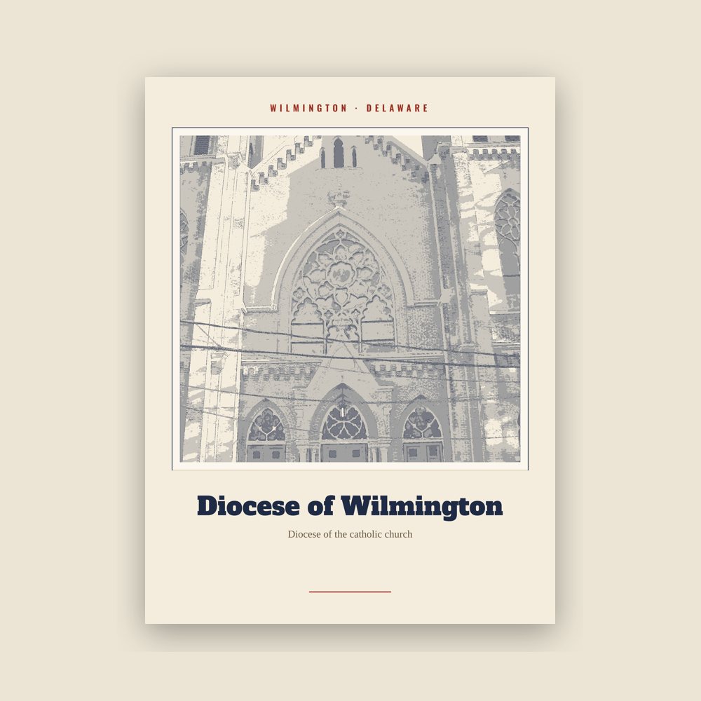 Wilmington Diocese of Wilmington Landmark Print