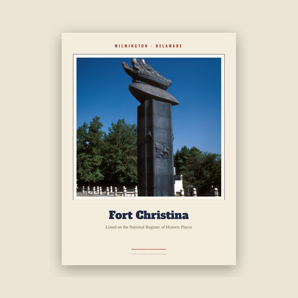 Wilmington Fort Christina Landmark Print