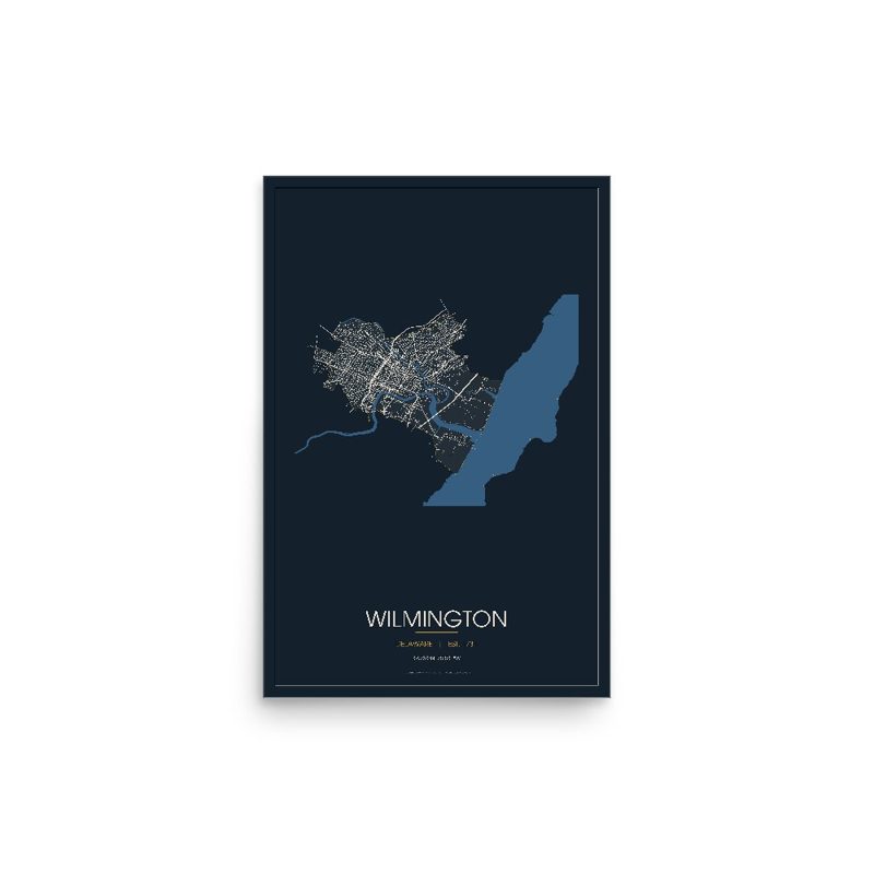 Wilmington Street Map Poster · Midnight