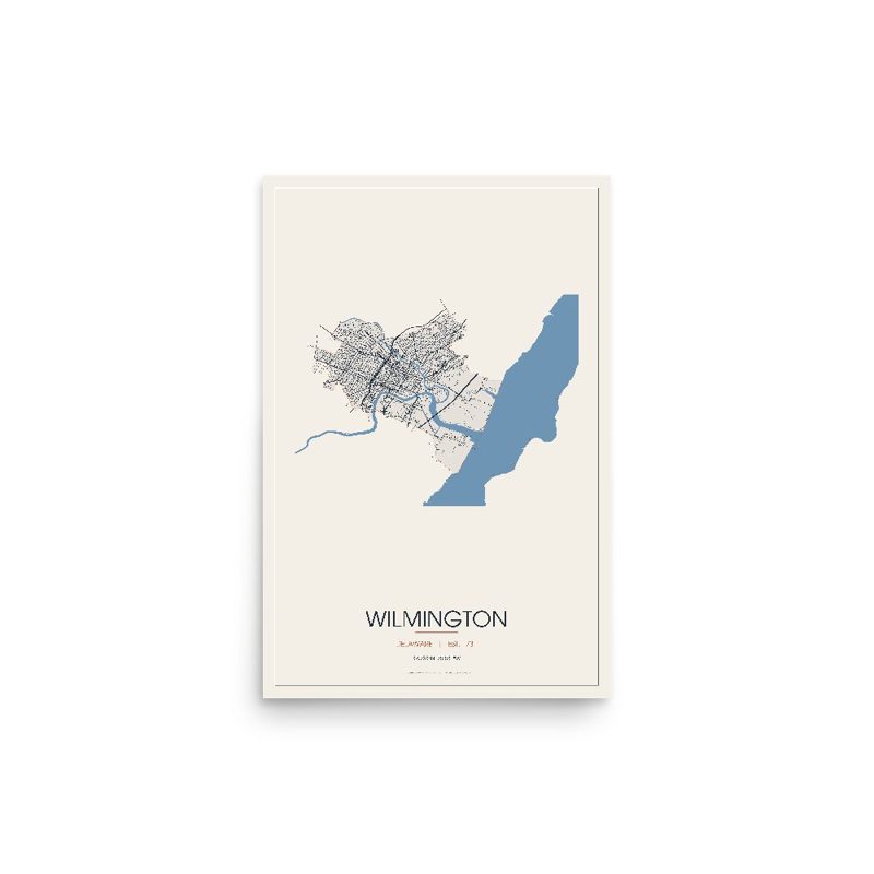 Wilmington Street Map Poster · Linen