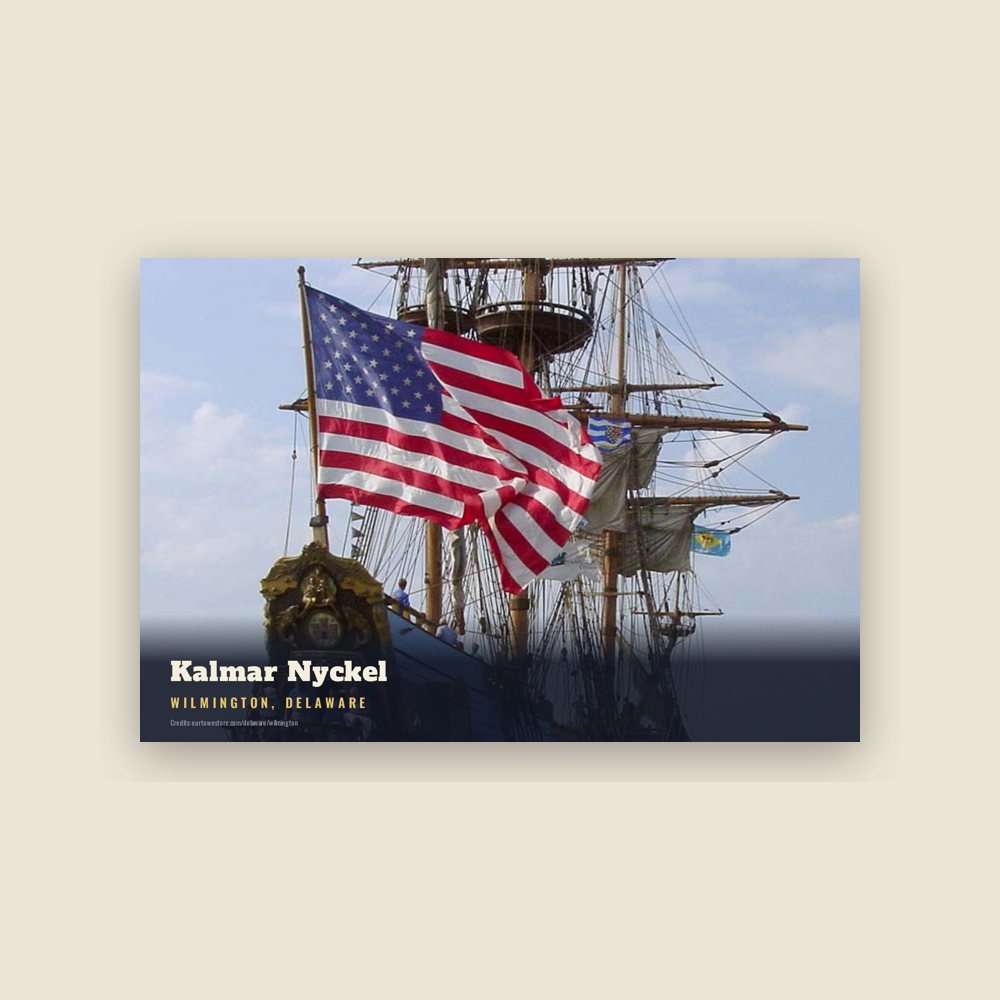 Wilmington Kalmar Nyckel Postcard