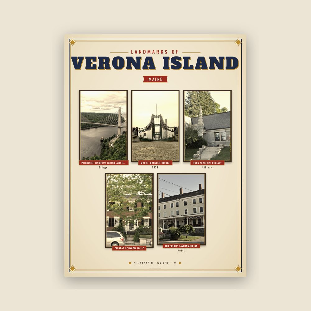 Verona Island Landmarks Photo Poster
