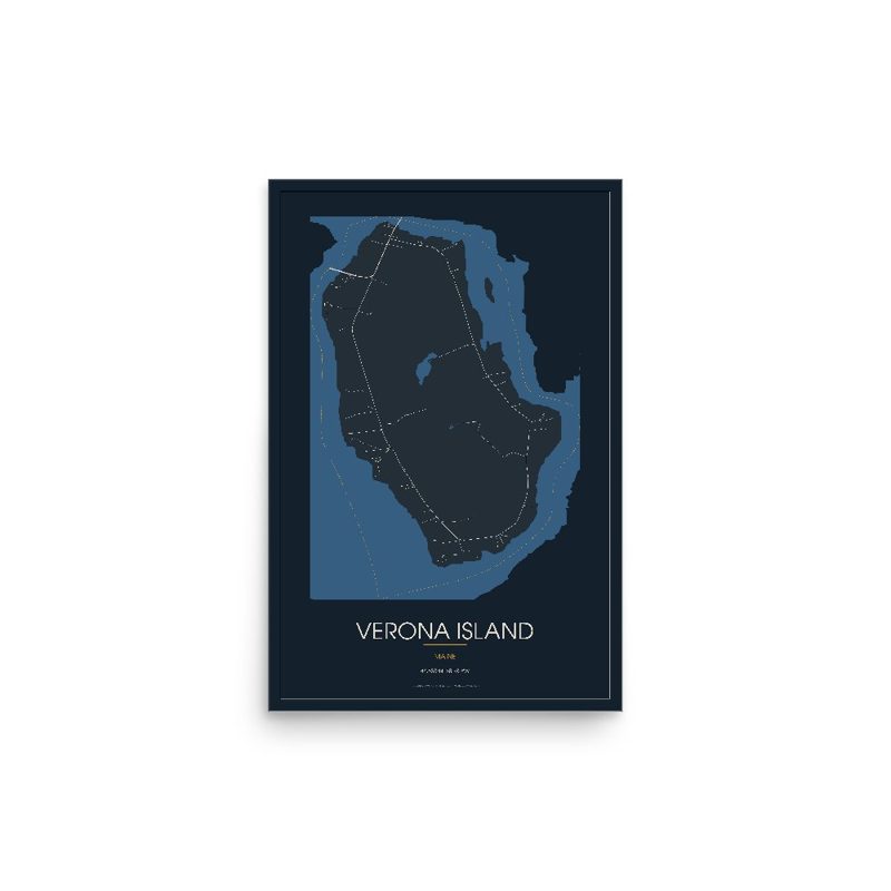 Verona Island Street Map Poster · Midnight