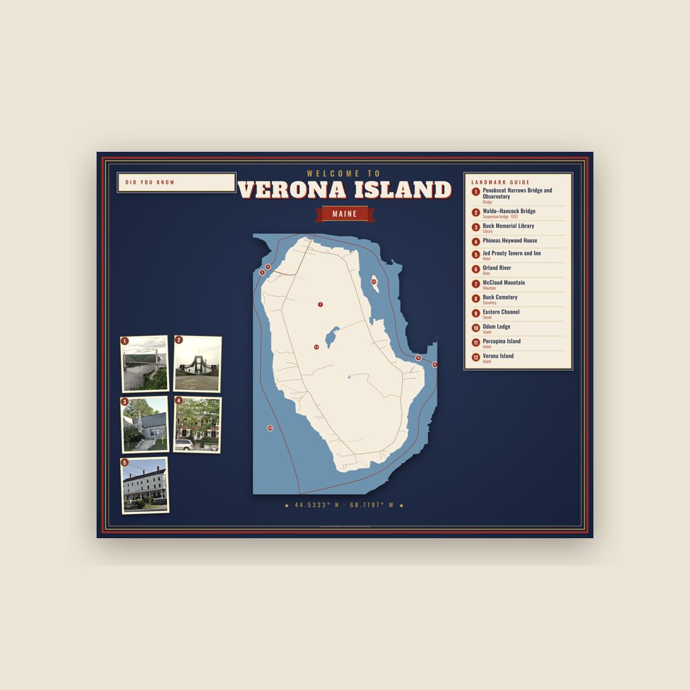 Verona Island Map Placemat