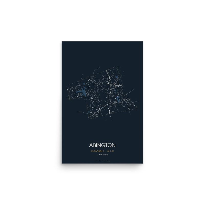 Abington Street Map Poster · Midnight
