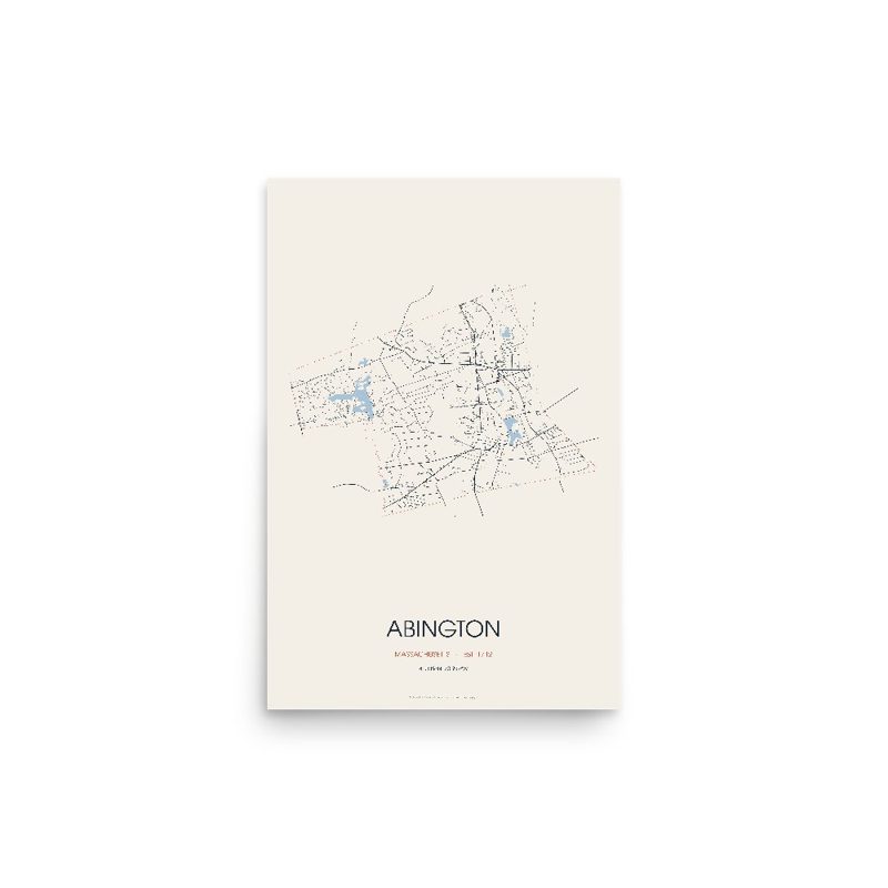 Abington Street Map Poster · Linen