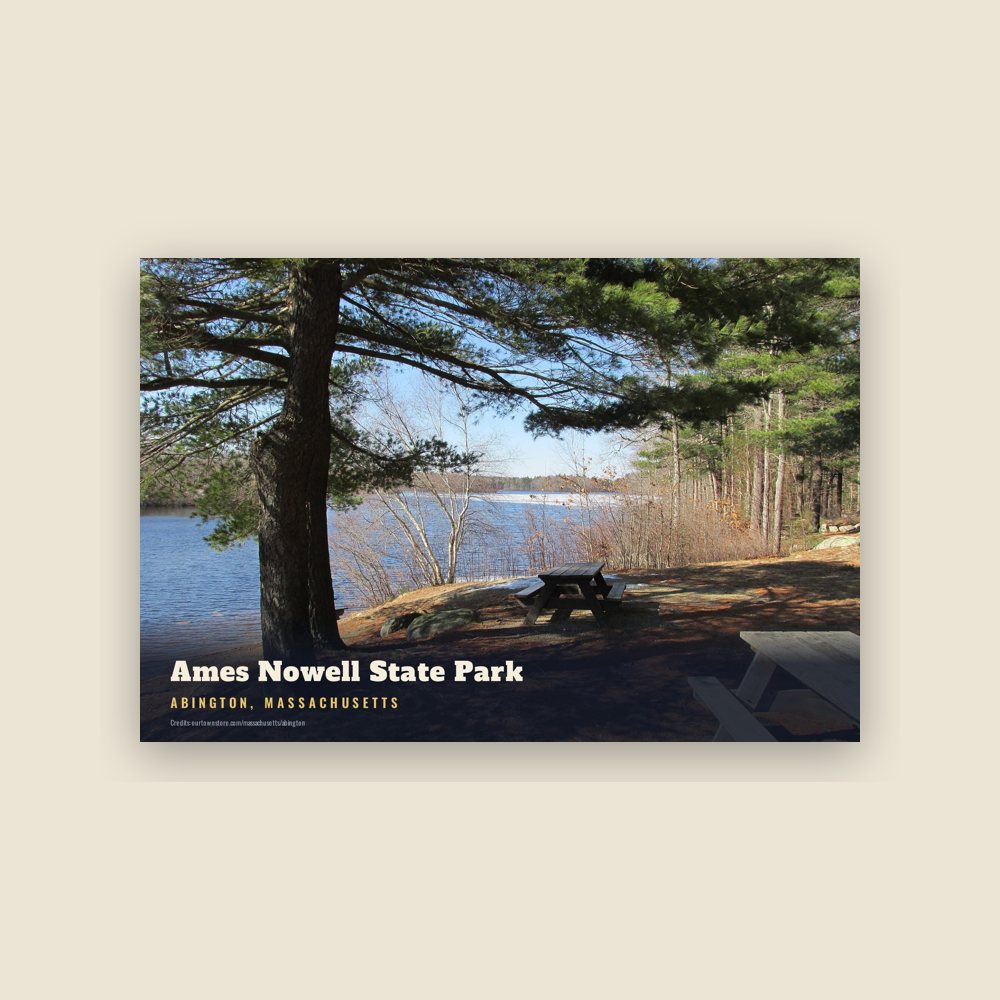 Abington Ames Nowell State Park Postcard