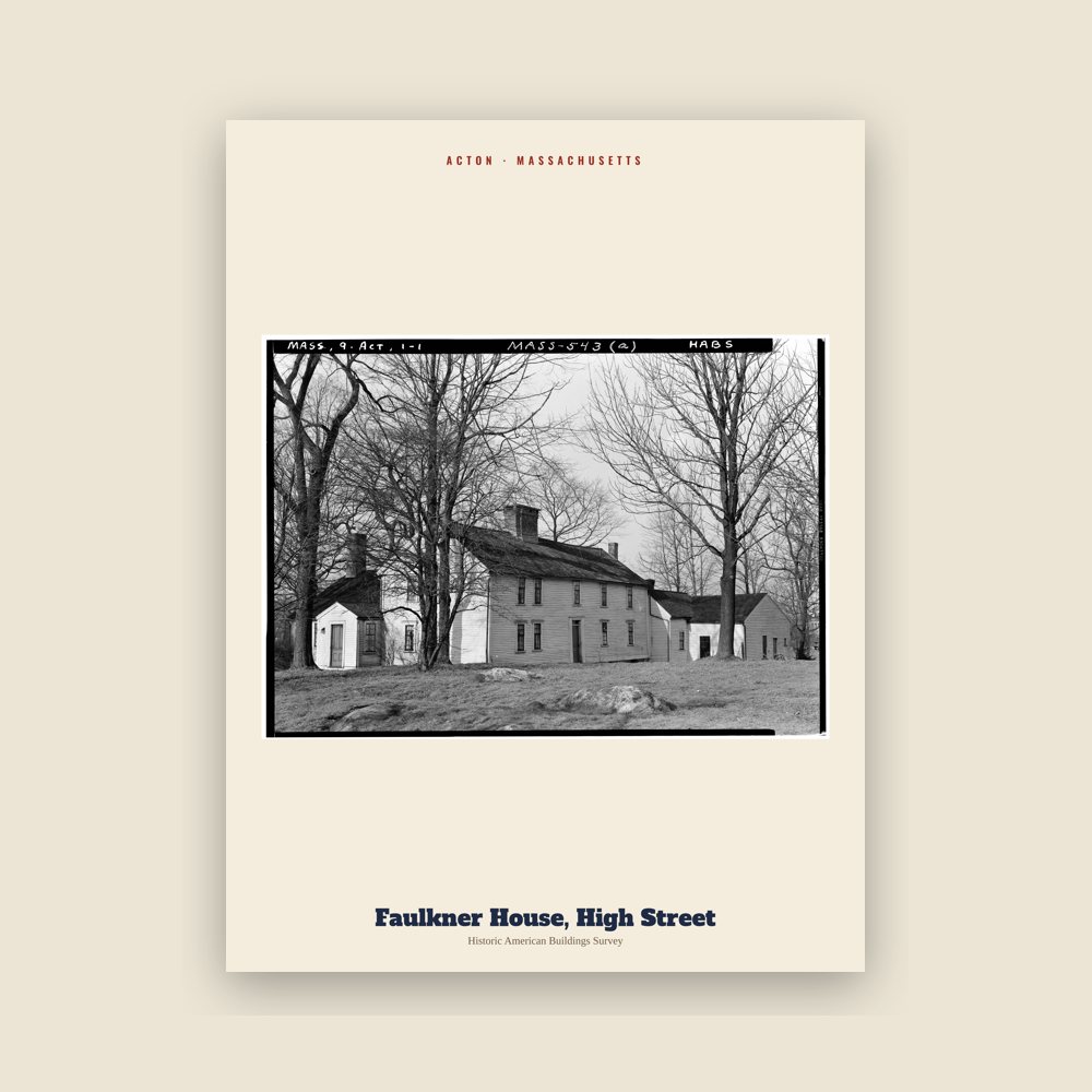 Acton Faulkner House, High Street Archive Print