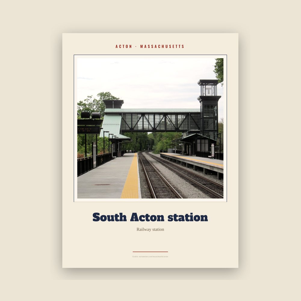 Acton South Acton station Landmark Print