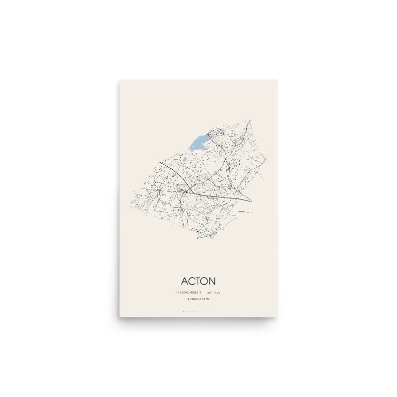 Acton Street Map Poster · Linen