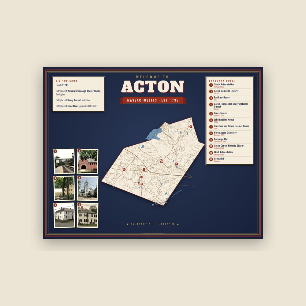 Acton Map Placemat