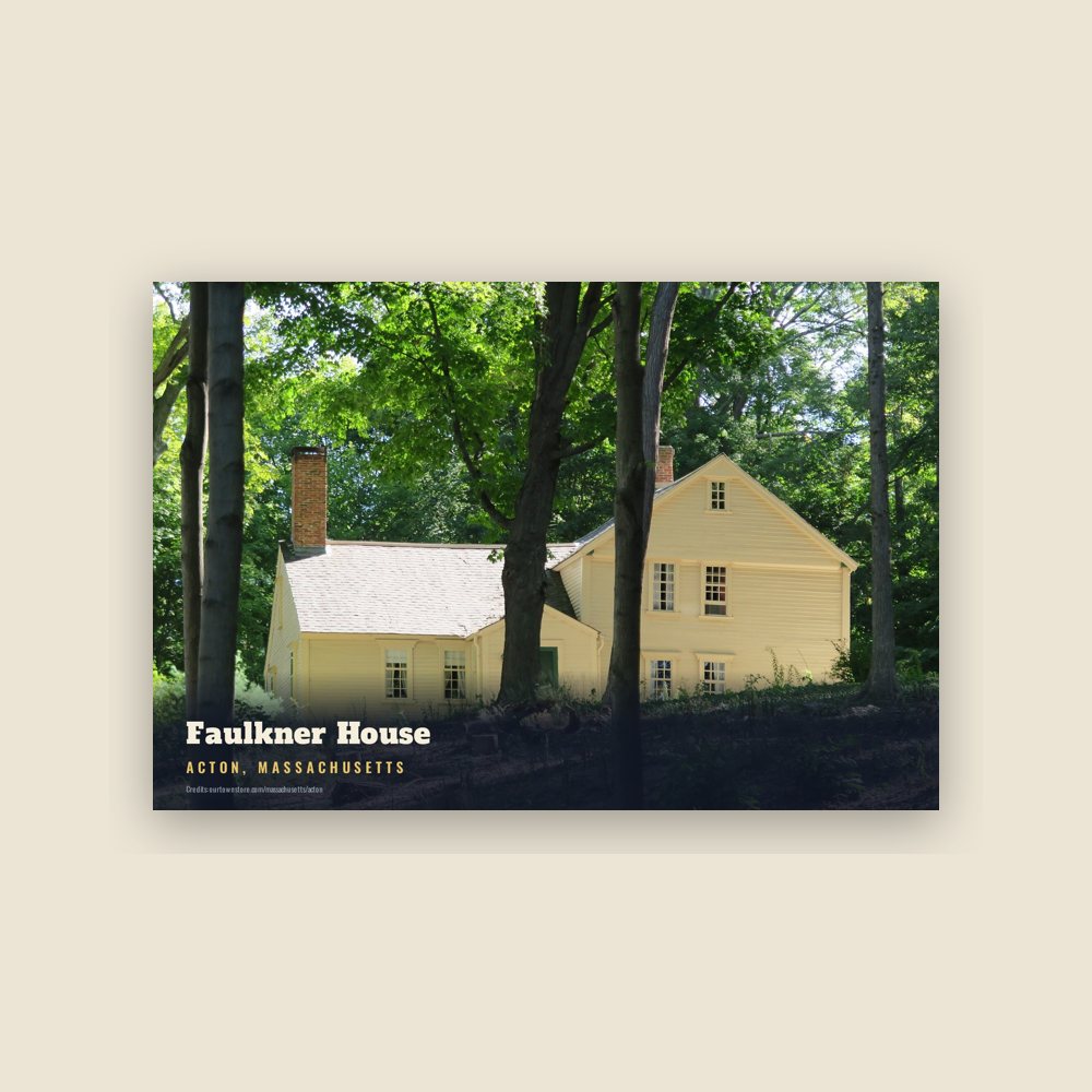 Acton Faulkner House Postcard