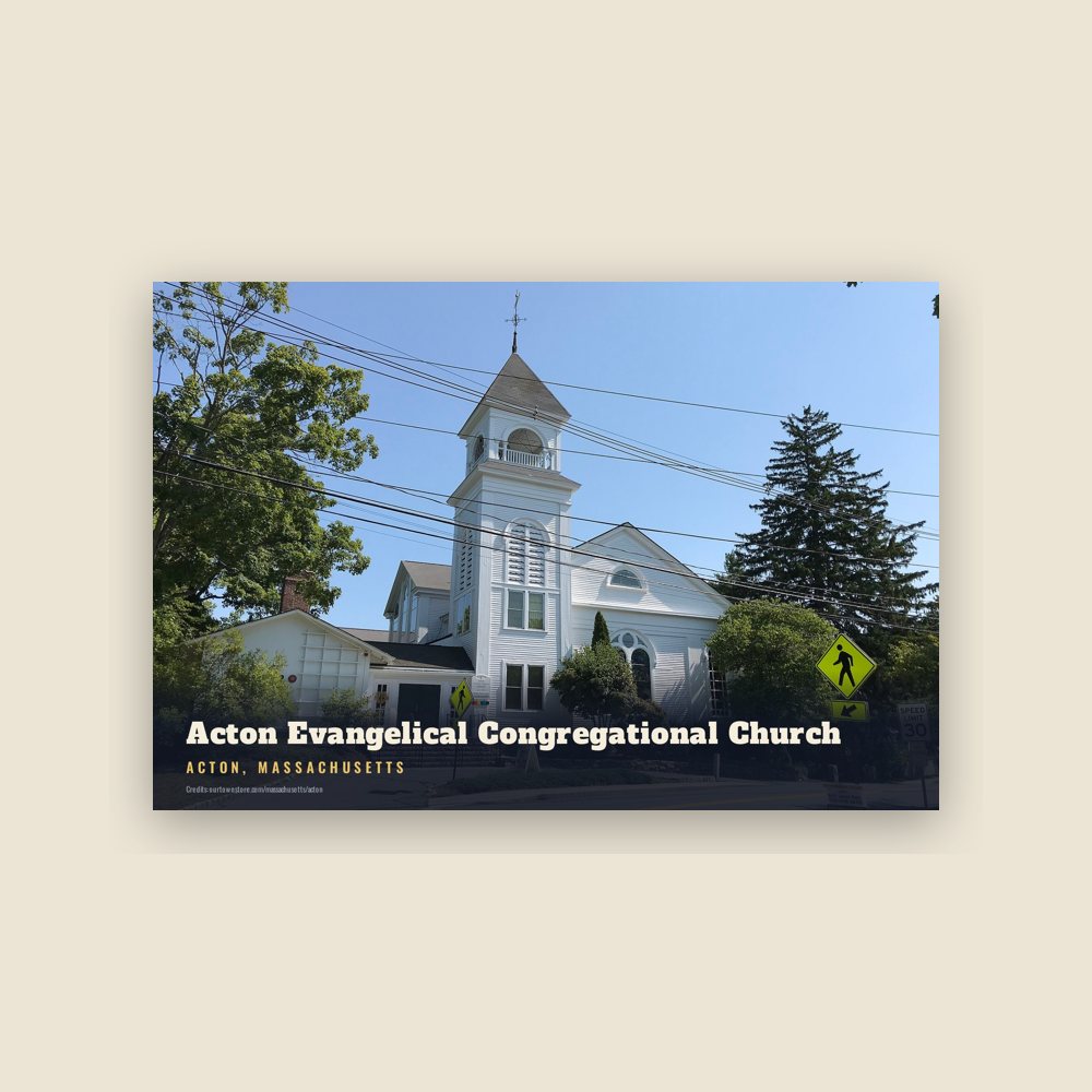 Acton Acton Evangelical Congregational Church Postcard