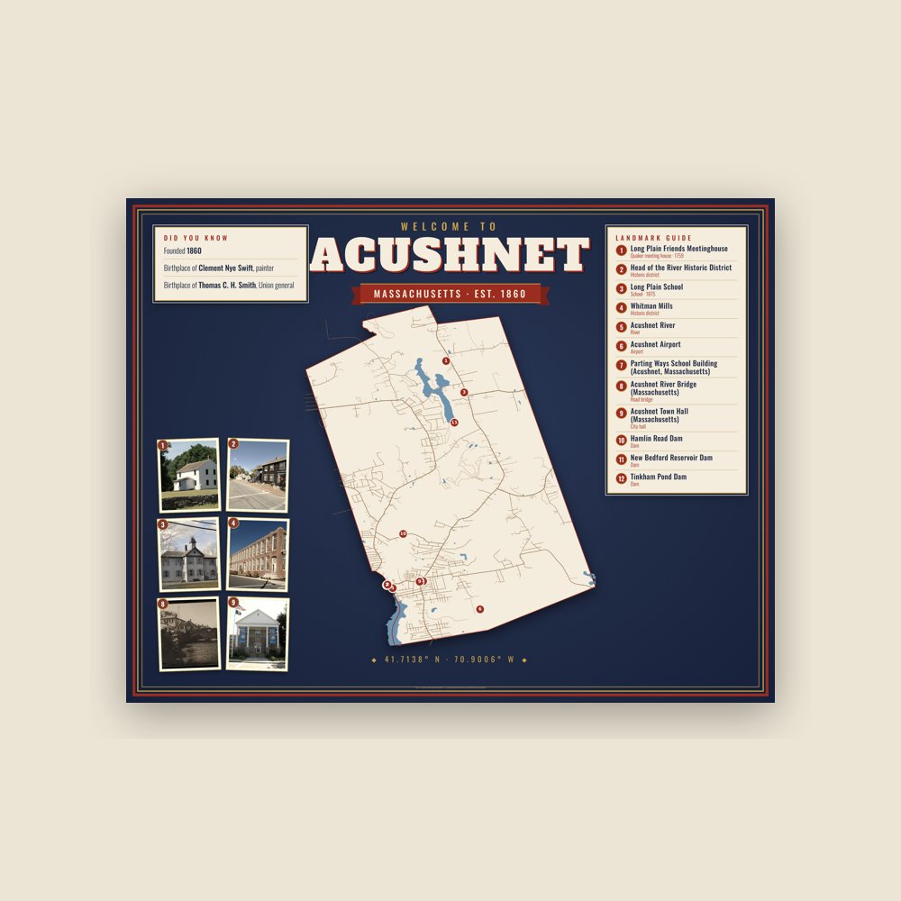 Acushnet Map Placemat