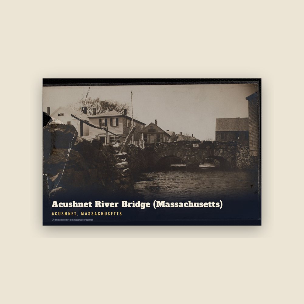 Acushnet Acushnet River Bridge (Massachusetts) Postcard