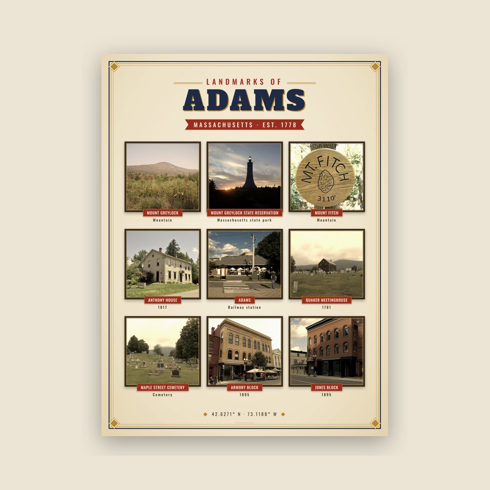 Adams Landmarks Photo Poster