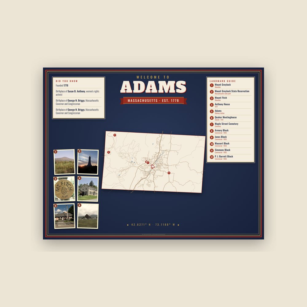 Adams Map Placemat