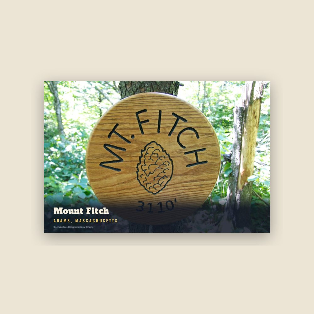 Adams Mount Fitch Postcard