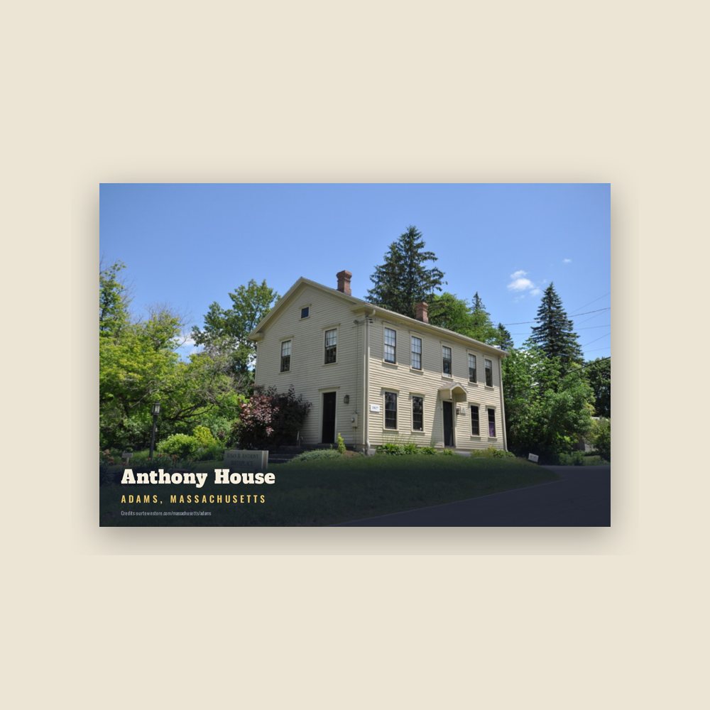 Adams Anthony House Postcard
