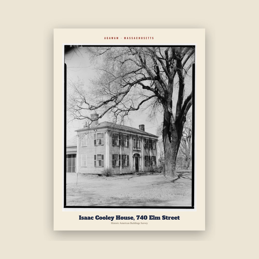 Agawam Isaac Cooley House, 740 Elm Street Archive Print
