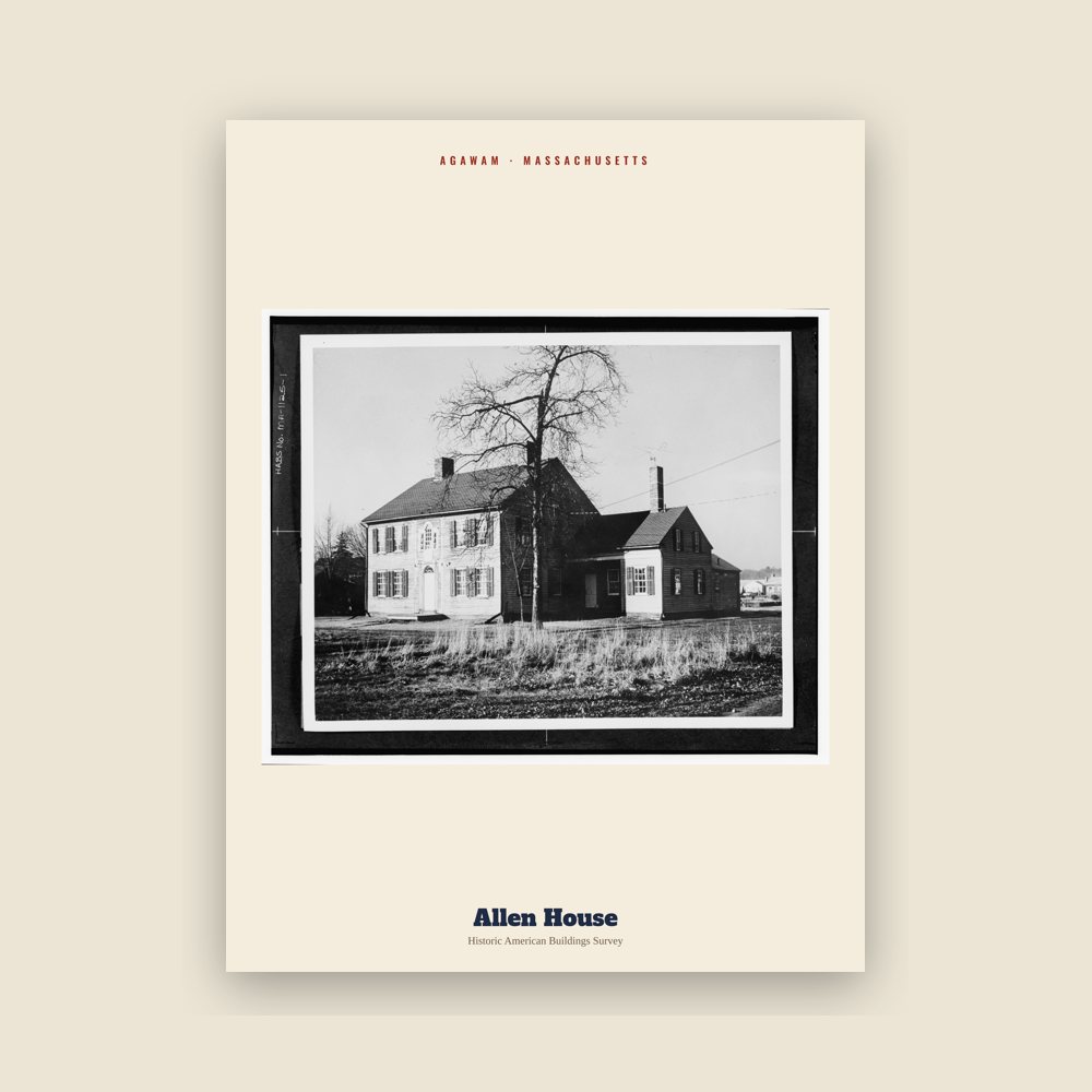 Agawam Allen House Archive Print