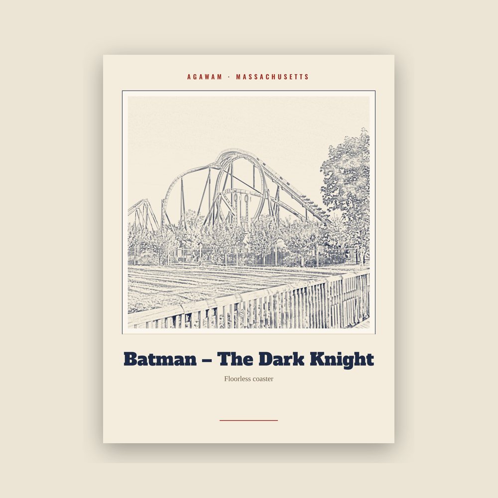 Agawam Batman – The Dark Knight Landmark Print