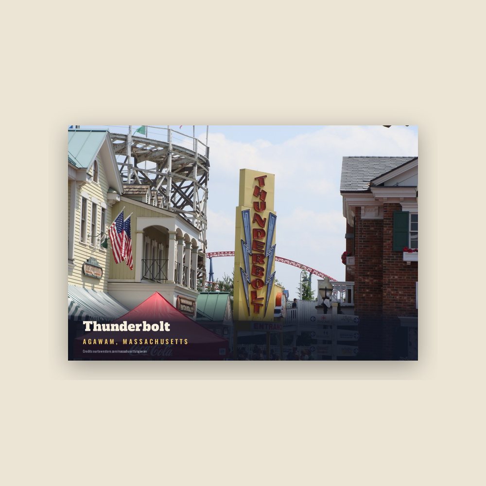 Agawam Thunderbolt Postcard