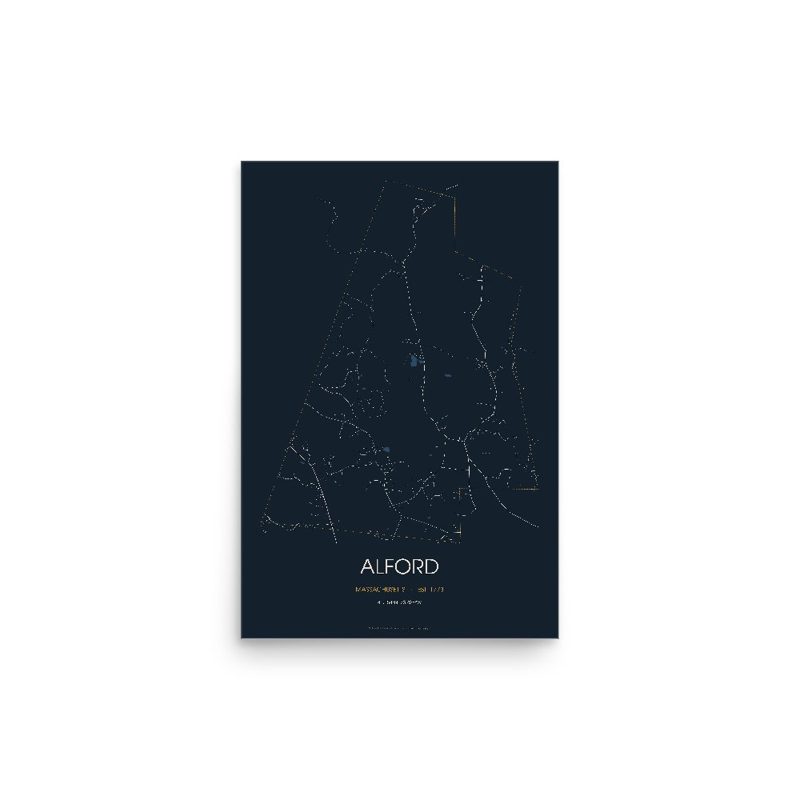 Alford Street Map Poster · Midnight