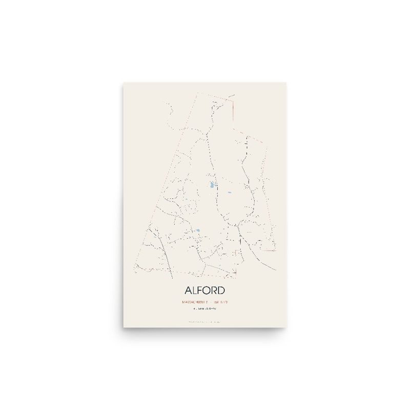 Alford Street Map Poster · Linen