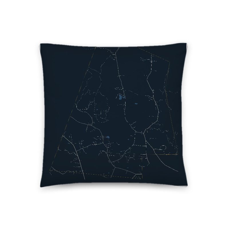 Alford Map Throw Pillow