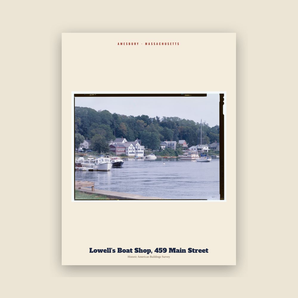 Amesbury Lowell's Boat Shop, 459 Main Street Archive Print