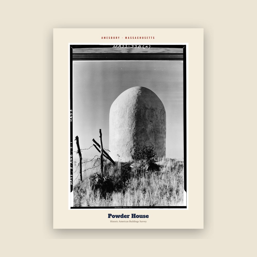 Amesbury Powder House Archive Print