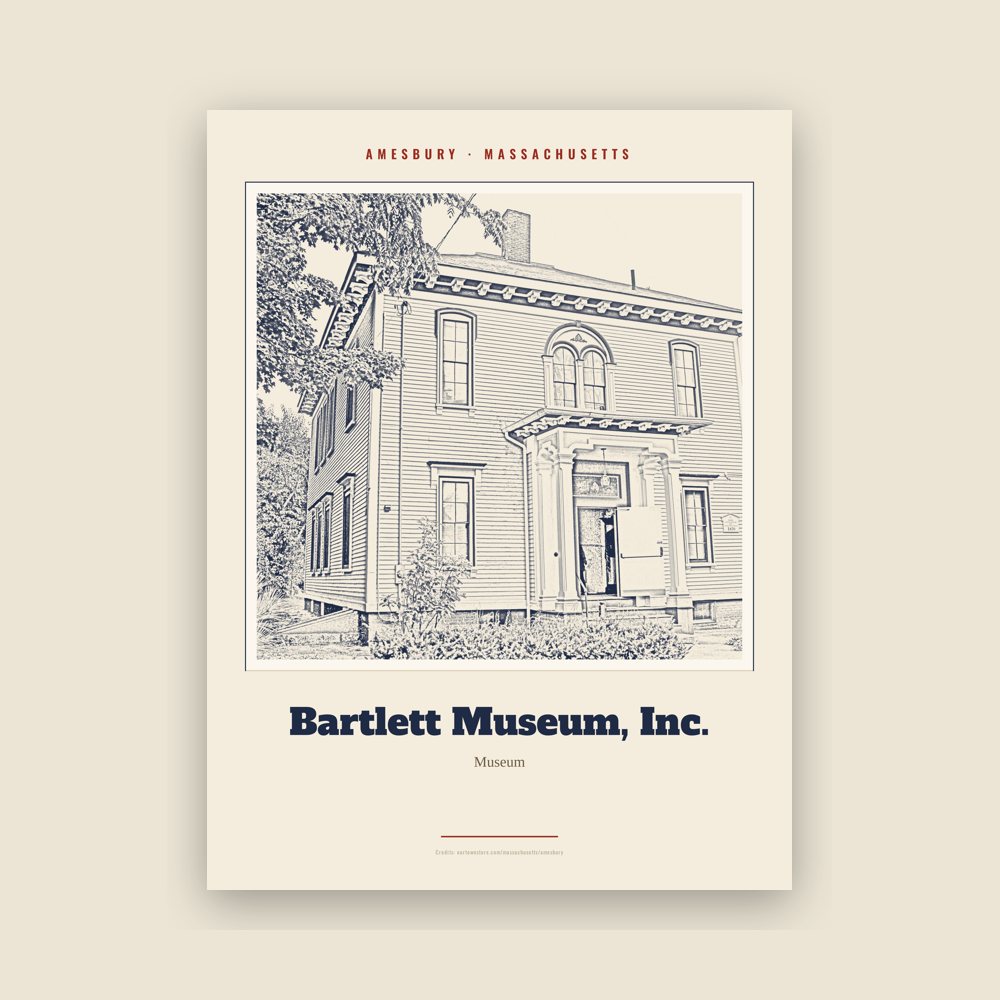 Amesbury Bartlett Museum, Inc. Landmark Print