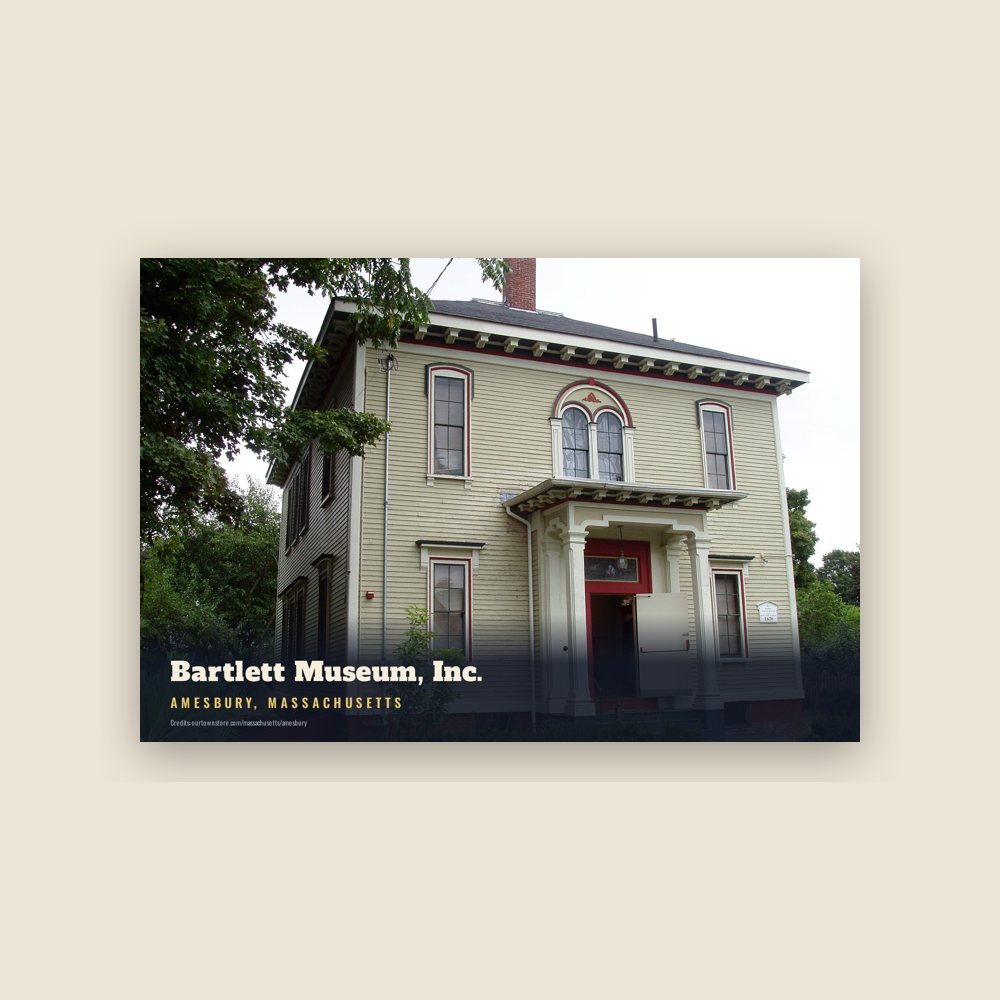 Amesbury Bartlett Museum, Inc. Postcard