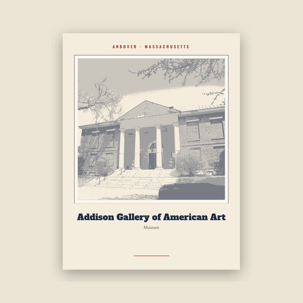 Andover Addison Gallery of American Art Landmark Print